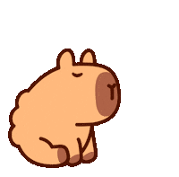 Capibara Sticker by chocolatedfresa