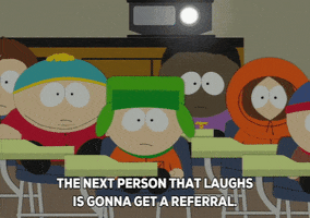 eric cartman chair GIF by South Park 