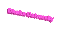 Dhaka University Du Sticker by GifGari
