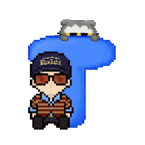 Happy Birthday Pixel Sticker