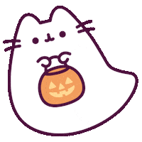 Happy Trick Or Treat Sticker by Pusheen