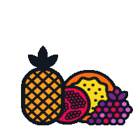 allkindkombucha fruit pineapple juicy kombucha Sticker