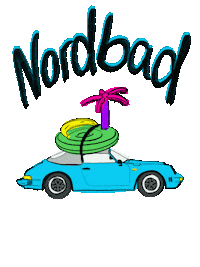 Nordbad summer restaurant surf see Sticker