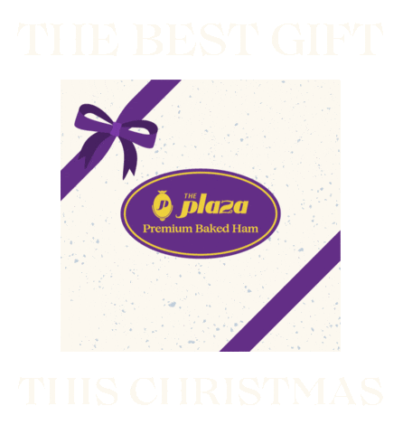 theplazainc ham the plaza christmas ham holiday ham Sticker