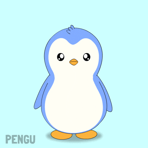 Text Goodbye GIF by Pudgy Penguins