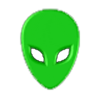 alien face STICKER
