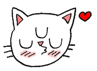 Cat Kiss Sticker by Hiss Art