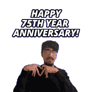 75Th Anniversary Sticker