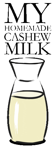 inbalstark drink milk cashew cashew milk Sticker