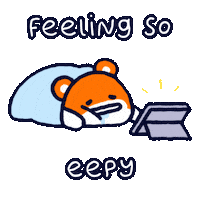Sticker Falling Asleep Sticker