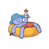 Chilling Chill Out Sticker by Kudai