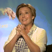 Happy Emma Thompson GIF