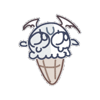 yuibleh kawaii blue cry lovely Sticker