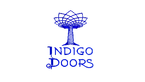 Blue Sticker by Indigo Doors