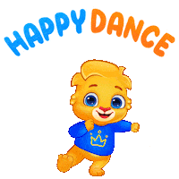 Happy Lets Go Sticker by Lucas and Friends by RV AppStudios