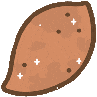 Sweet Potato Food Sticker by FarmBot