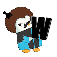 Alphabet Win Sticker by Pudgy Penguins