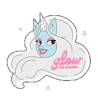 Beauty Glam Sticker by Glow The Unicorn