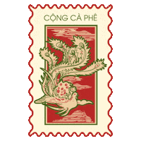 Coffee Stamp Sticker by Cong Caphe