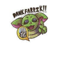 andre8as star wars starwars yoda baby yoda Sticker