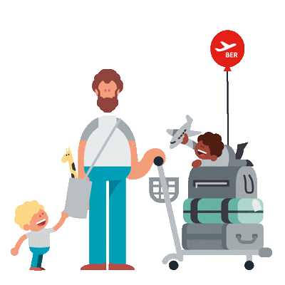 Travel Holiday Sticker by berlinairport