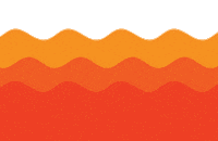 Wave Border Sticker by Jade Purple Brown