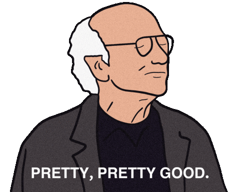 Curb Your Enthusiasm Hbo Sticker by crwnking