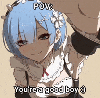 Good Boy Rem GIF
