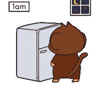 Hungry Late Night Sticker by Chimpers