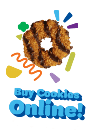 GirlScoutsWW girl scouts girl scout girl scout cookies samoas Sticker