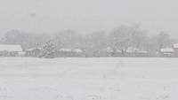 Several Inches of Snow Falls in South Central Kansas