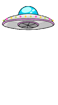 Flying Saucer Space Sticker by Kosmik Brands