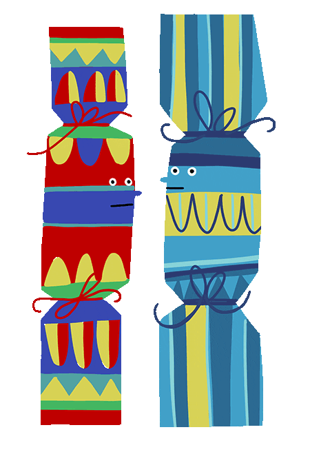 Christmas Crackers Sticker by ed_illustrates