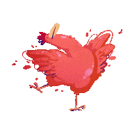 Ohredapples animal bird chicken egg Sticker