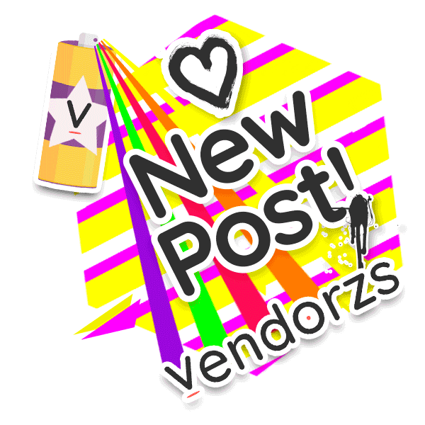 Vendorzs space vintage 90s new post Sticker
