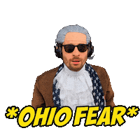Scared Fear Sticker