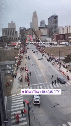 Police Pursuit Breaks Out Along Chiefs' Parade Route