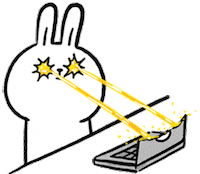 懶散兔與啾先生 Sticker