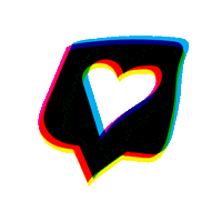 janoqp heart like colors blend Sticker