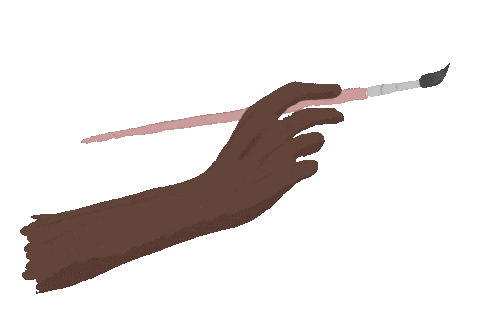 lilyandbramble giphyupload artist drawing hand Sticker