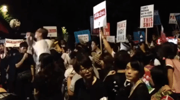Protesters in Tokyo Chant 'This is What Democracy Looks Like'