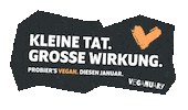 Veganuary Tierschutz Sticker by vegan.ch