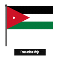 Flag Jordan Sticker by Formación Ninja