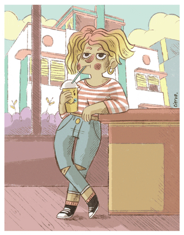 Bored Girl GIF by ciervo-blanco