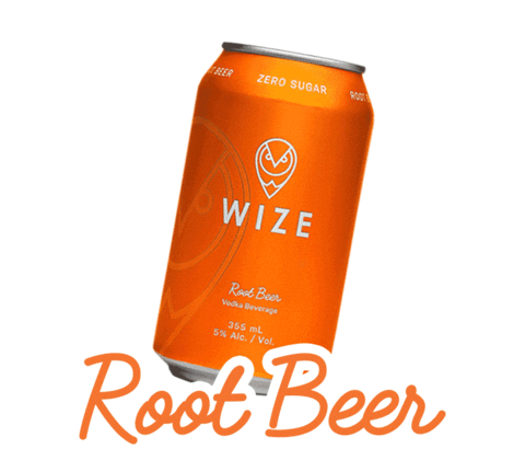 Root Beer Cheers Sticker by Wize Spirits