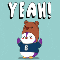 Happy Lets Go GIF by Pudgy Penguins