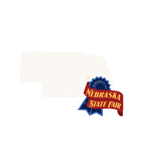 nestatefair giphyupload fair nebraska huskers Sticker