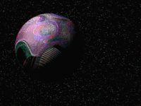 symmetryinchaos glitch art #planet GIF