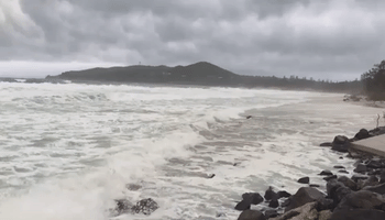 King Tides Lash Byron Bay Beach After Severe Storms