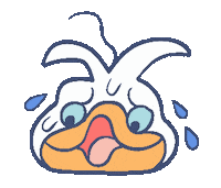 Nervous Duck Sticker by elodie shanta